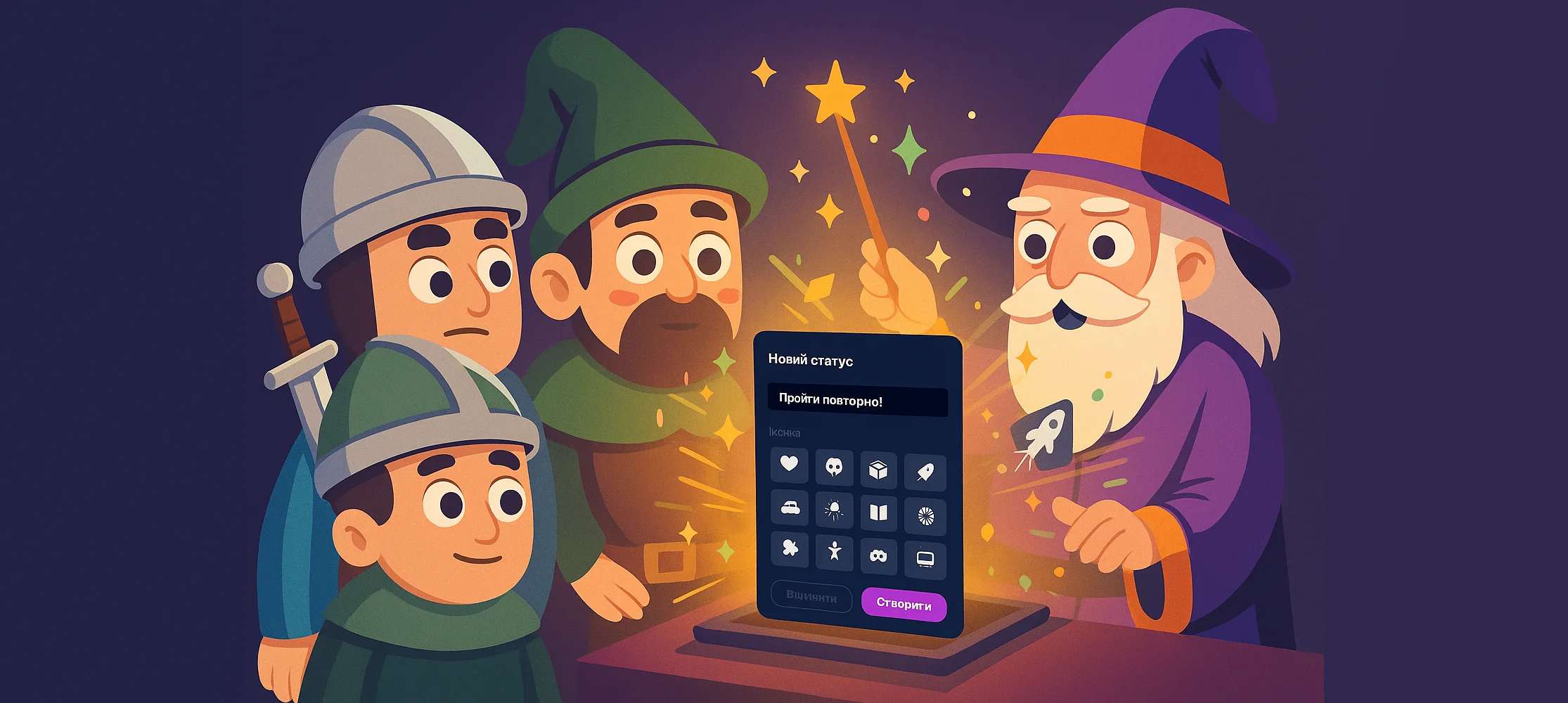 Власні статуси: персоналізуйте свою ігрову Бібліотеку