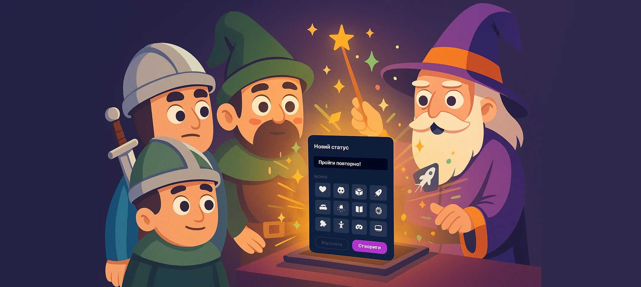 Власні статуси: персоналізуйте свою ігрову Бібліотеку